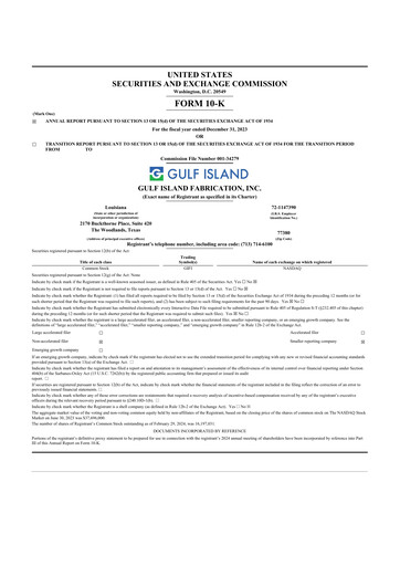 Thumbnail Gulf Island Fabrication
 10-K Annual Report 2023