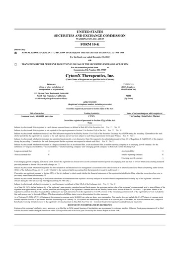 Thumbnail CytomX Therapeutics
 10-K Annual Report 2023