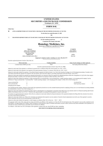 Thumbnail Q32 Bio 10-K Annual Report 2023