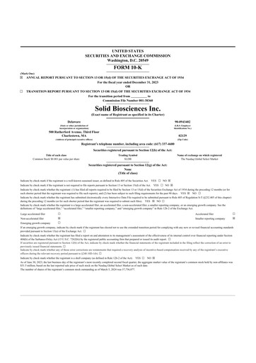 Thumbnail Solid Biosciences
 10-K Annual Report 2023