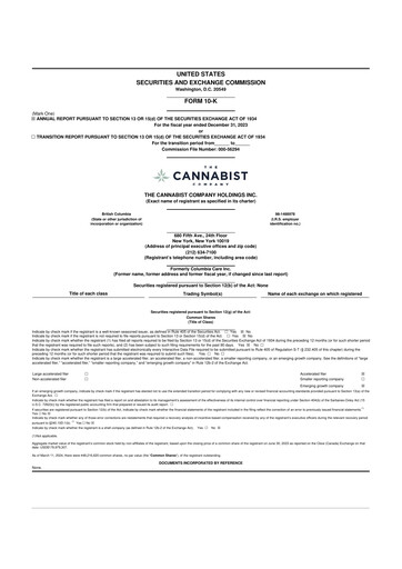 Thumbnail The Cannabist Company 10-K Annual Report 2023