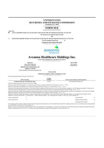 Thumbnail Aveanna Healthcare 10-K Annual Report 2023
