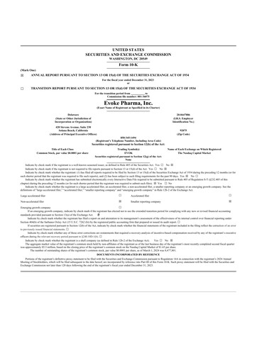 Thumbnail Evoke Pharma
 10-K Annual Report 2023