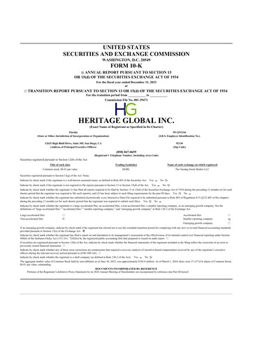 Miniature Heritage Global 10-K Rapport annuel 2023
