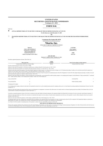 Thumbnail Nkarta 10-K Annual Report 2023