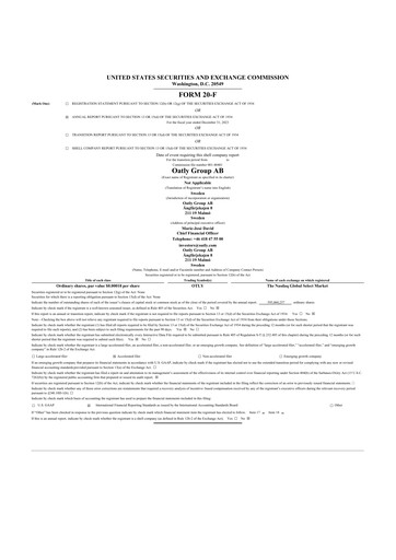 Thumbnail Oatly 20-F Annual Report 2023