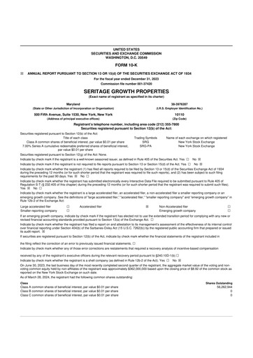 Thumbnail Seritage Growth Properties
 10-K Annual Report 2023