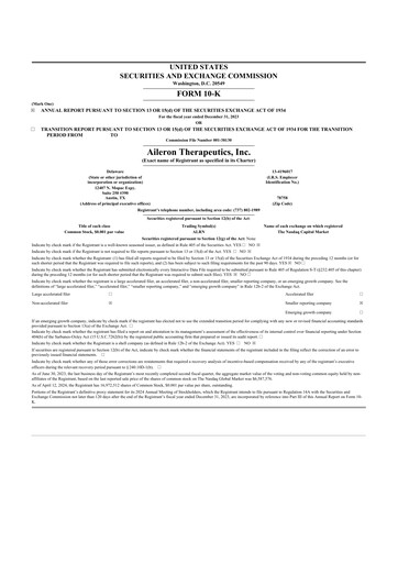 Thumbnail Rein Therapeutics 10-K Annual Report 2023