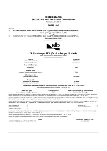 Vorschaubild SLB (Schlumberger) 10-Q Quartalsbericht 2024 