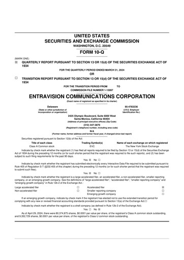 Thumbnail Entravision Communications
 10-Q Quarterly Report FY2024 