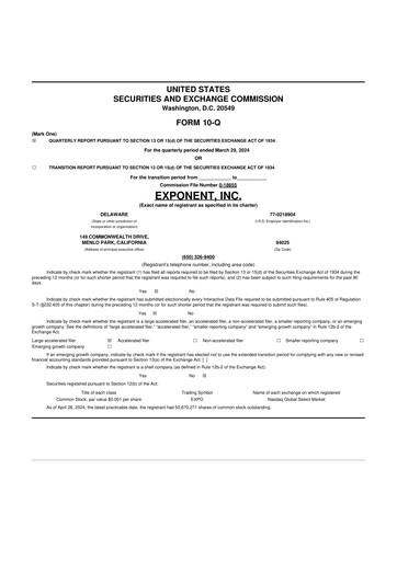 Thumbnail Exponent
 10-Q Quarterly Report FY2024 