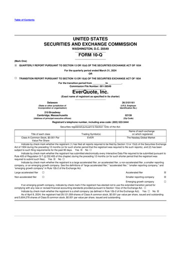 Thumbnail EverQuote 10-Q Quarterly Report FY2024 