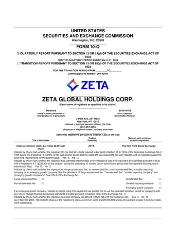 Vorschaubild Zeta Global 10-Q Quartalsbericht 2024 
