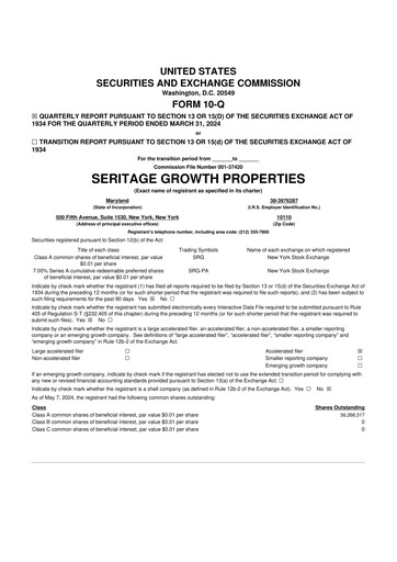 Thumbnail Seritage Growth Properties
 10-Q Quarterly Report FY2024 