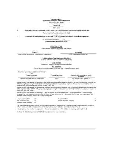 Thumbnail BV Financial 10-Q Quarterly Report FY2024 