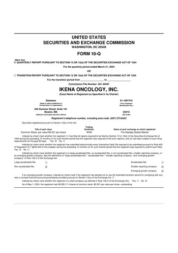 Thumbnail Ikena Oncology 10-Q Quarterly Report FY2024 