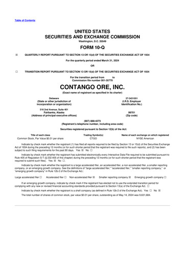Thumbnail Contango Ore 10-Q Quarterly Report FY2024 