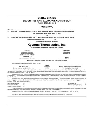 Thumbnail Kyverna Therapeutics 10-Q Quarterly Report FY2024 