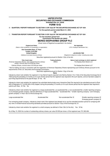 Thumbnail Mereo BioPharma Group 10-Q Quarterly Report FY2024 
