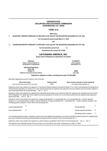 Vorschaubild LM Funding America 10-Q Quartalsbericht 2024 