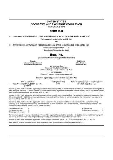 Thumbnail Box, Inc. 10-Q Quarterly Report FY2024 