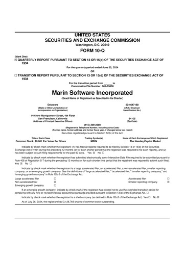 Thumbnail Marin Software 10-Q Quarterly Report FY2024 