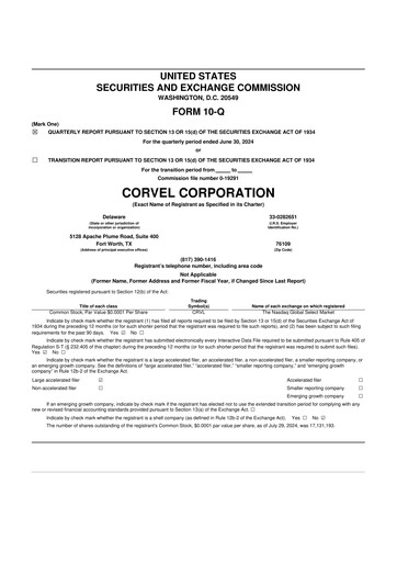 Thumbnail CorVel Corporation
 10-Q Quarterly Report FY2024 