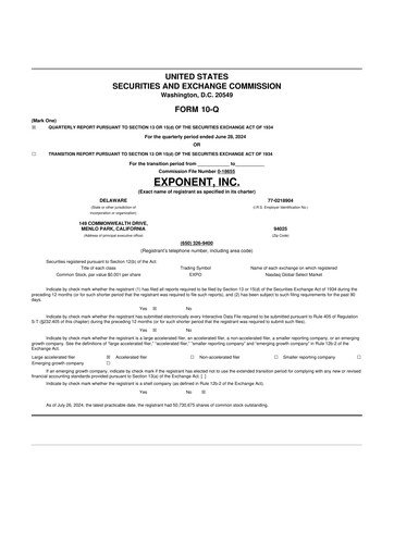 Thumbnail Exponent
 10-Q Quarterly Report FY2024 