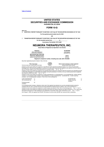 Thumbnail Neumora Therapeutics 10-Q Quarterly Report FY2024 