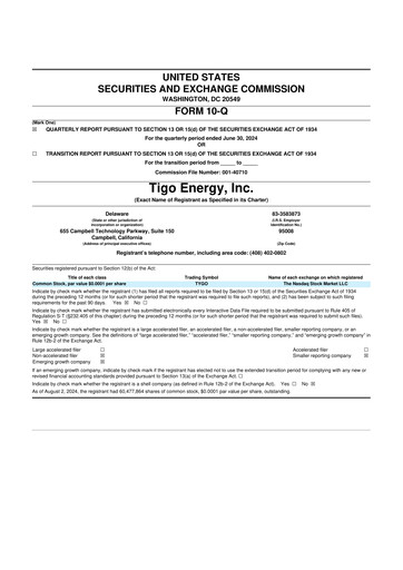Vorschaubild Tigo Energy 10-Q Quartalsbericht 2024 