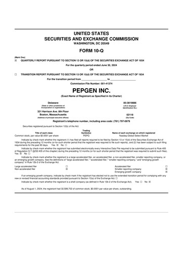 Thumbnail PepGen 10-Q Quarterly Report FY2024 