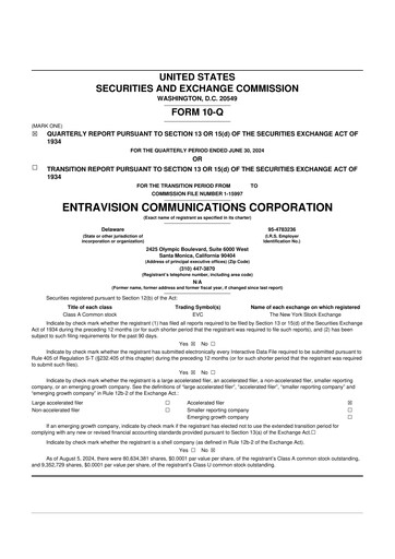 Thumbnail Entravision Communications
 10-Q Quarterly Report FY2024 