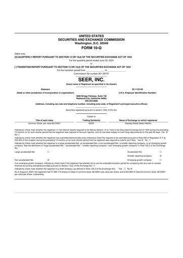 Thumbnail Seer Inc 10-Q Quarterly Report FY2024 