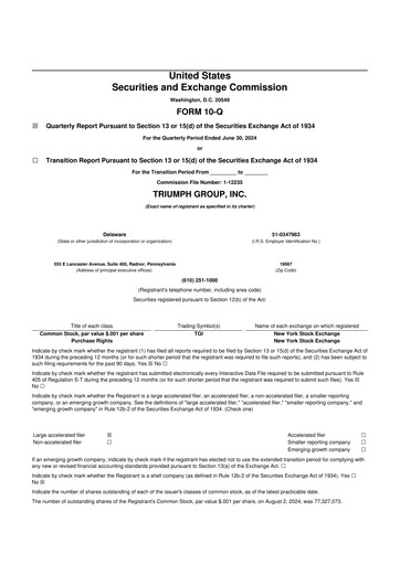 Thumbnail Triumph Group
 10-Q Quarterly Report FY2025 