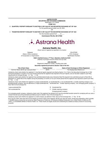 Vorschaubild Astrana Health 10-Q Quartalsbericht 2024 
