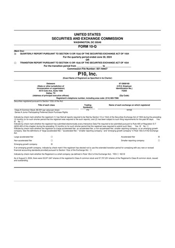 Thumbnail P10 10-Q Quarterly Report FY2024 