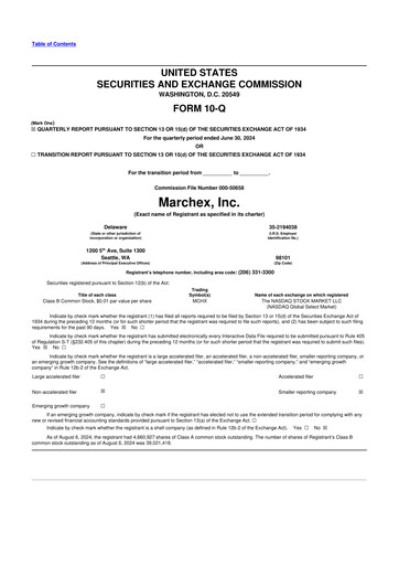 Vorschaubild Marchex 10-Q Quartalsbericht 2024 