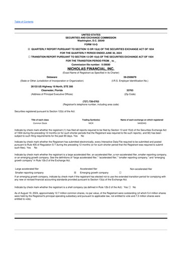 Thumbnail Old Market Capital Corporation 10-Q Quarterly Report FY2024 