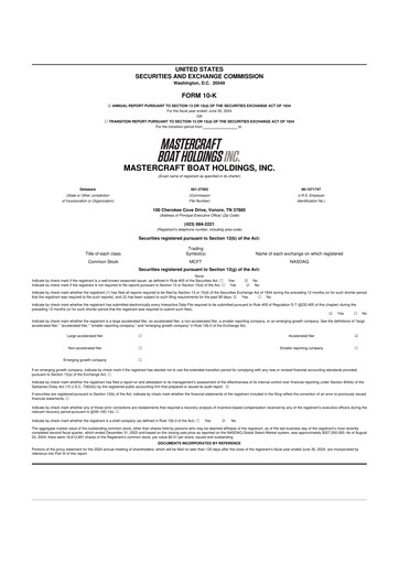 Vorschaubild MasterCraft Boat 10-K Jahresbericht 2024