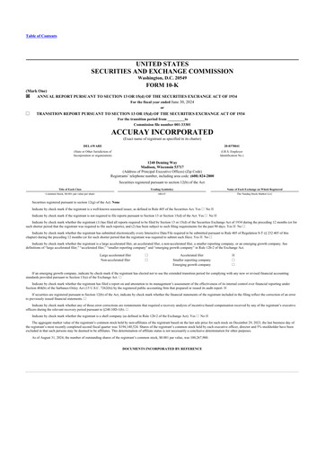 Thumbnail Accuray 10-K Annual Report 2024