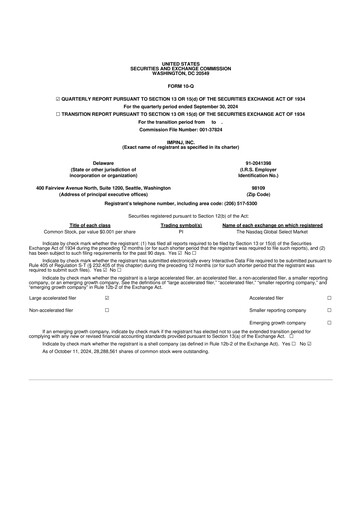 Thumbnail Impinj 10-Q Quarterly Report FY2024 