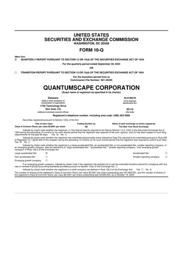 Thumbnail QuantumScape 10-Q Quarterly Report FY2024 