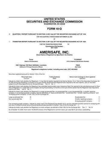 Thumbnail AMERISAFE 10-Q Quarterly Report FY2024 