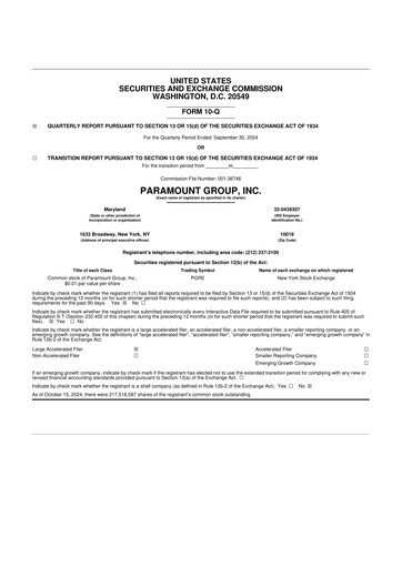 Vorschaubild Paramount Group 10-Q Quartalsbericht 2024 