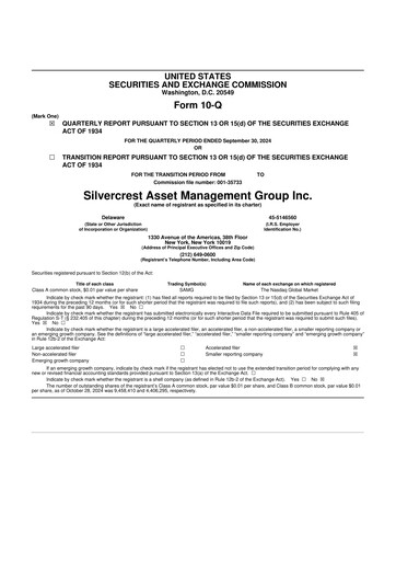Thumbnail Silvercrest Asset Management Group 10-Q Quarterly Report FY2024 