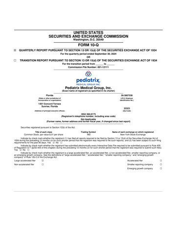 Thumbnail Pediatrix Medical Group 10-Q Quarterly Report FY2024 