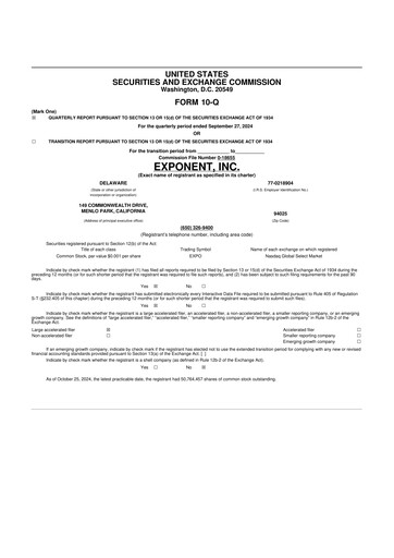 Thumbnail Exponent
 10-Q Quarterly Report FY2024 