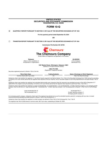 Thumbnail Chemours
 10-Q Quarterly Report FY2024 