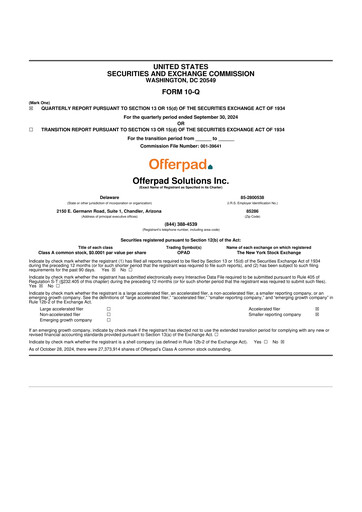 Thumbnail Offerpad 10-Q Quarterly Report FY2024 