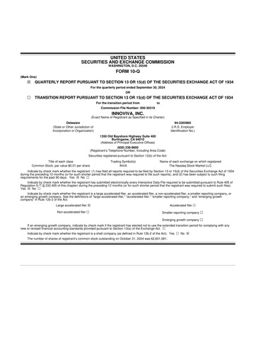 Thumbnail Innoviva 10-Q Quarterly Report FY2024 